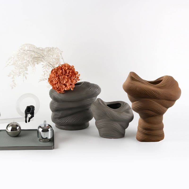 The Carmen Winding Ceramic Vase